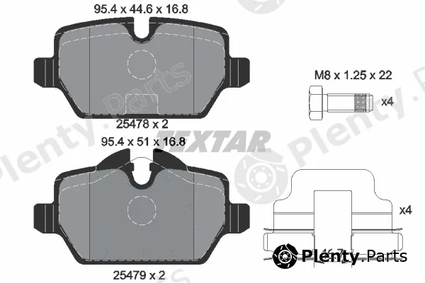 Textar 2547801 — Brake Pad Set, disc brake Q+