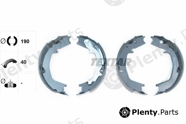 Textar 91066400 — Brake Shoe Set, parking brake