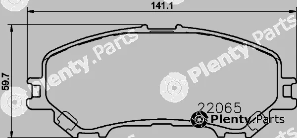 Textar 2206506 — Brake Pad Set, disc brake