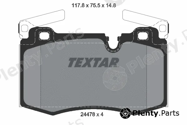 Textar 2447801 — Brake Pad Set, disc brake Q+