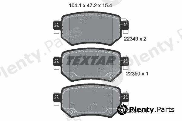 Textar 2234901 — Brake Pad Set, disc brake
