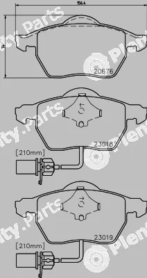 Textar 2301805 — Brake Pad Set, disc brake