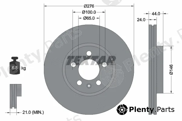 Textar 92313703 — Brake Disc PRO