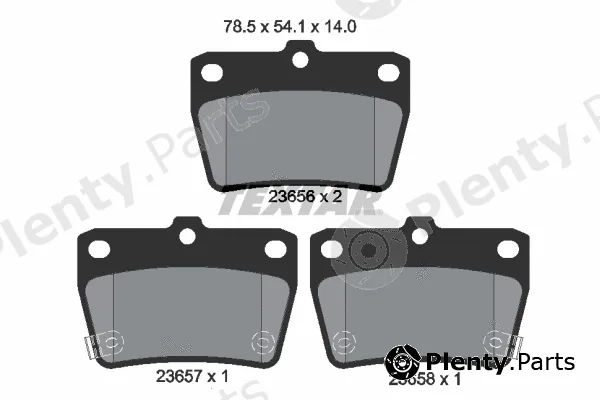 Textar 2365601 — Brake Pad Set, disc brake