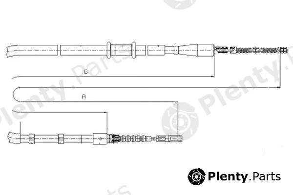 Textar 44001200 — Cable Pull, parking brake