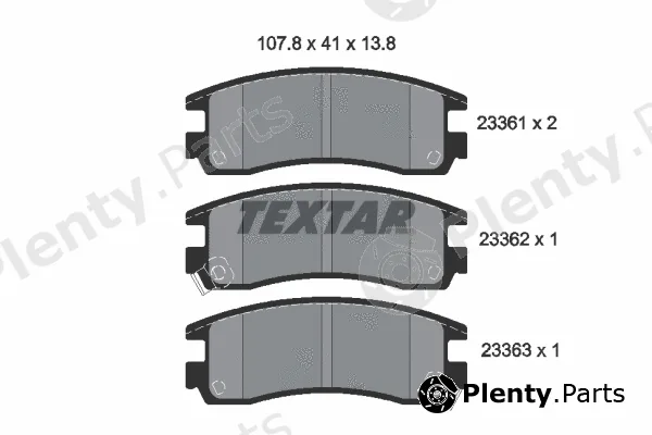 Textar 2336101 — Brake Pad Set, disc brake