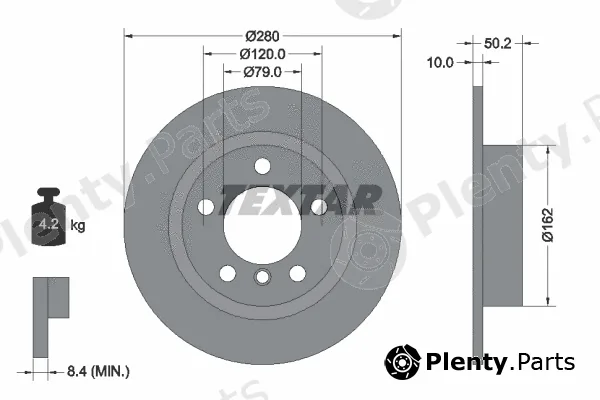 Textar 92238703 — Brake Disc PRO