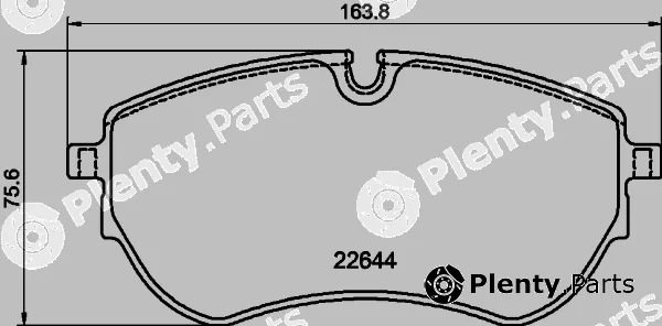 Textar 2264403 — Brake Pad Set, disc brake Q+