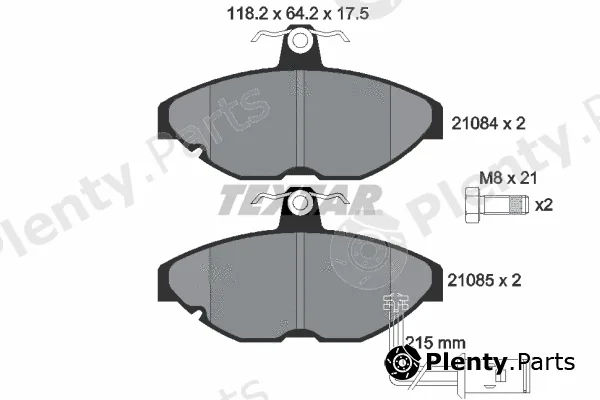 Textar 2108401 — Brake Pad Set, disc brake