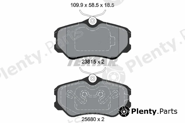 Textar 2381501 — Brake Pad Set, disc brake