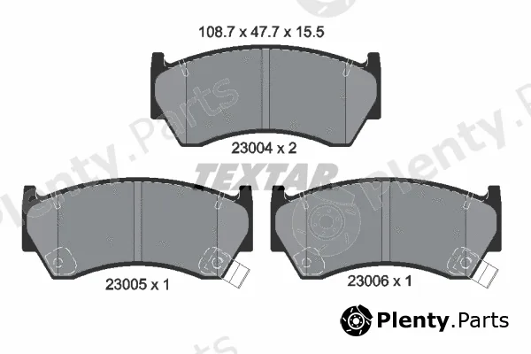 Textar 2300401 — Brake Pad Set, disc brake