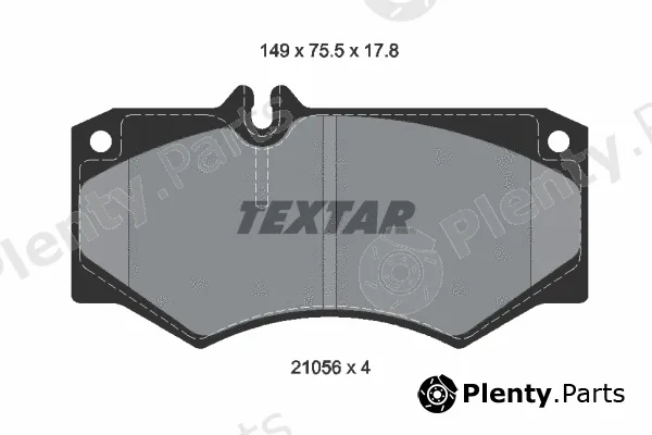 Textar 2105601 — Brake Pad Set, disc brake Q+