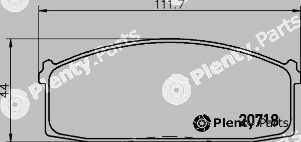 Textar 2071802 — Brake Pad Set, disc brake