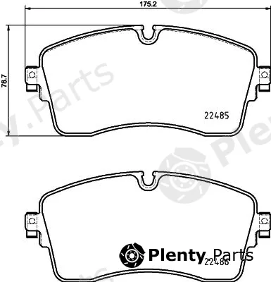 Textar 2248507 — Brake Pad Set, disc brake Q+