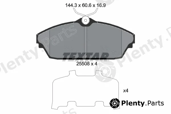 Textar 2550801 — Brake Pad Set, disc brake