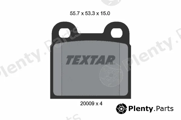 Textar 2000906 — Brake Pad Set, disc brake