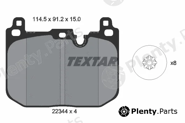 Textar 2234401 — Brake Pad Set, disc brake