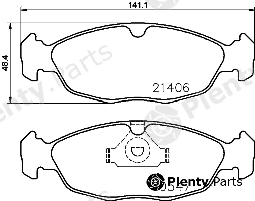 Textar 2140602 — Brake Pad Set, disc brake