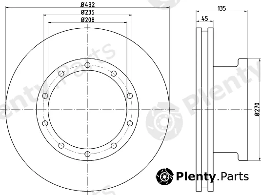 Textar 93087100 — Brake Disc