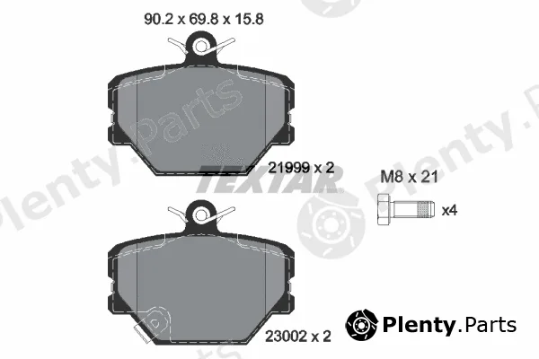 Textar 2199901 — Brake Pad Set, disc brake Q+