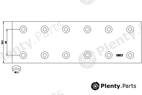 Textar 1581702 — Brake Lining Kit, drum brake