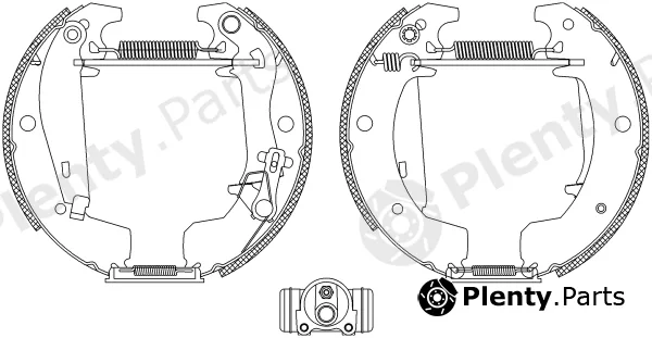 Textar 84049901 — Brake Shoe Set Shoe Kit Pro