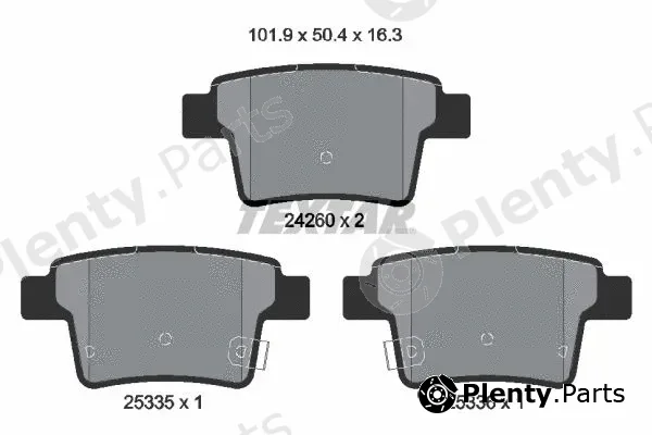 Textar 2426001 — Brake Pad Set, disc brake