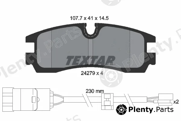 Textar 2427901 — Brake Pad Set, disc brake