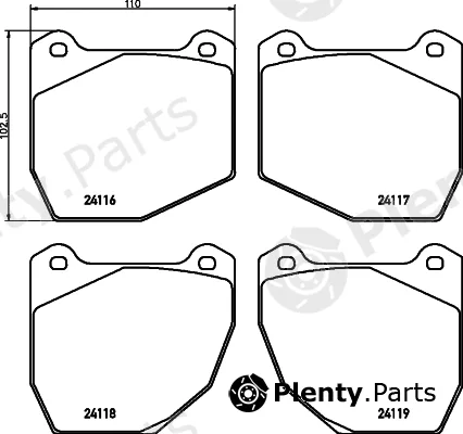 Textar 2411601 — Brake Pad Set, disc brake