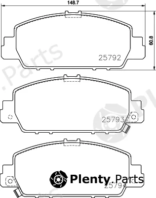 Textar 2579203 — Brake Pad Set, disc brake