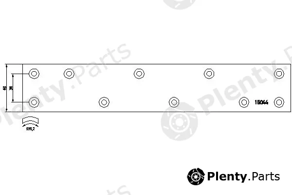 Textar 15044 — Brake Lining, drum brake