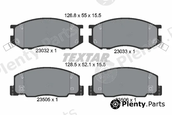 Textar 2303201 — Brake Pad Set, disc brake