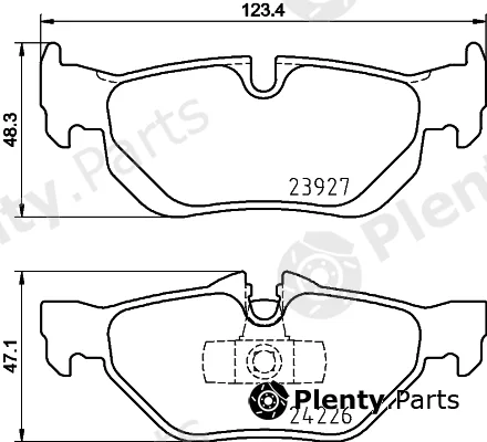Textar 2392706 — Brake Pad Set, disc brake