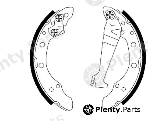Textar 91018300 — Brake Shoe Set
