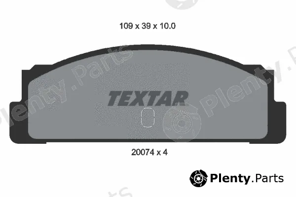 Textar 2007404 — Brake Pad Set, disc brake