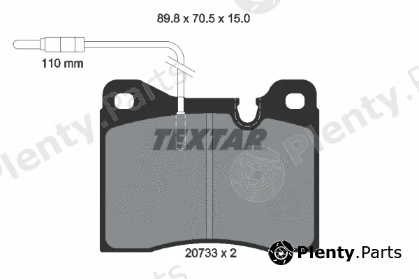 Textar 2073302 — Brake Pad Set, disc brake
