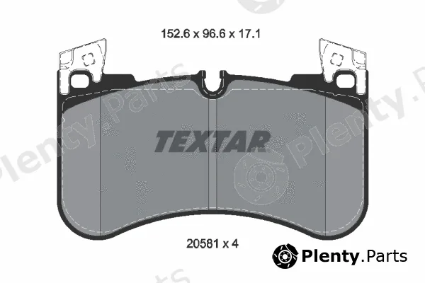 Textar 2058101 — Brake Pad Set, disc brake Q+