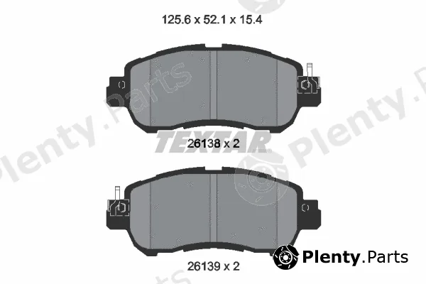 Textar 2613801 — Brake Pad Set, disc brake