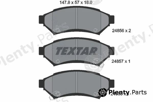 Textar 2485601 — Brake Pad Set, disc brake
