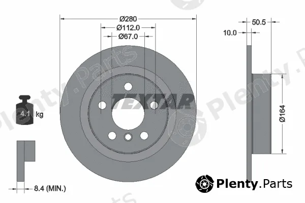 Textar 92274603 — Brake Disc PRO
