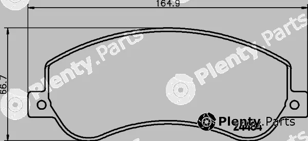 Textar 2448407 — Brake Pad Set, disc brake
