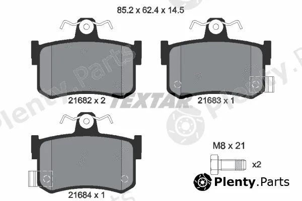 Textar 2168202 — Brake Pad Set, disc brake