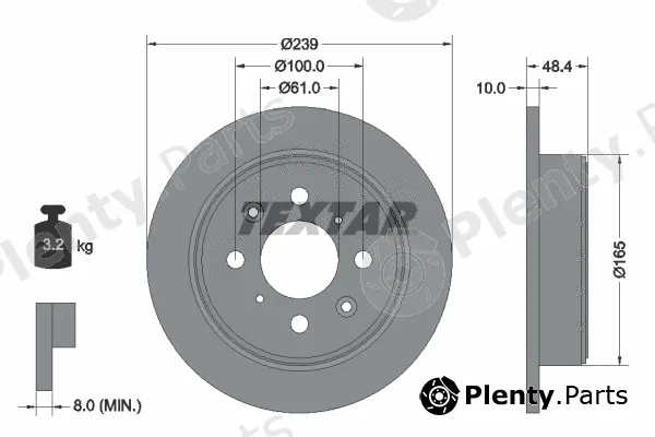 Textar 92060800 — Brake Disc