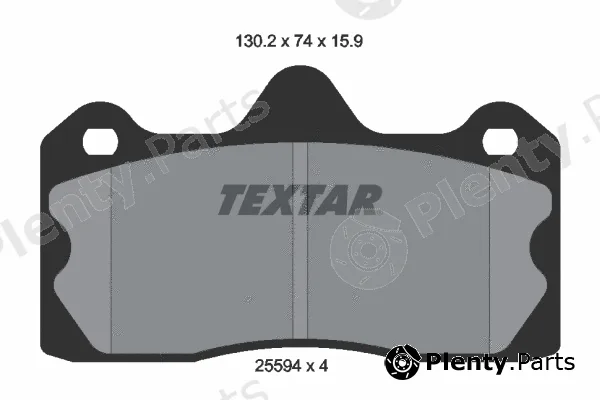 Textar 2559401 — Brake Pad Set, disc brake