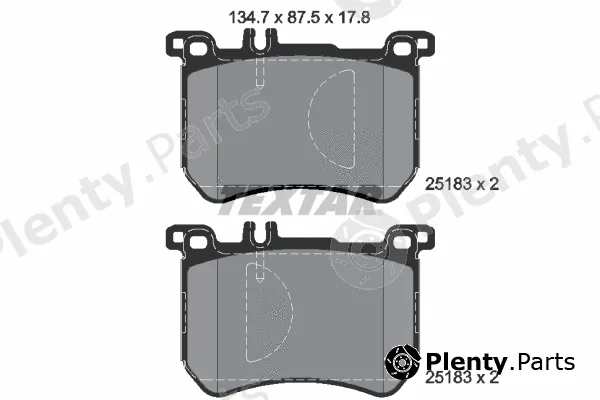 Textar 2518301 — Brake Pad Set, disc brake Q+