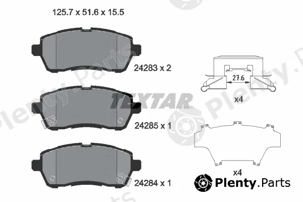Textar 2428303 — Brake Pad Set, disc brake