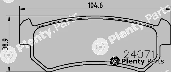 Textar 2407104 — Brake Pad Set, disc brake