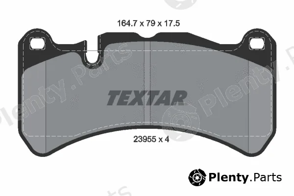 Textar 2395501 — Brake Pad Set, disc brake Q+