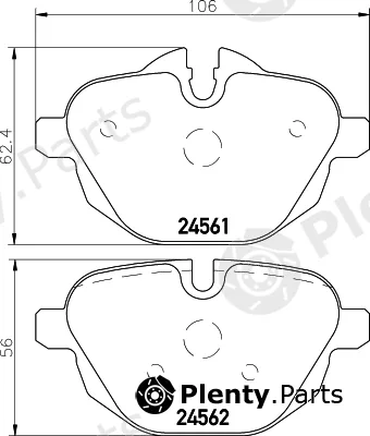 Textar 2456103 — Brake Pad Set, disc brake
