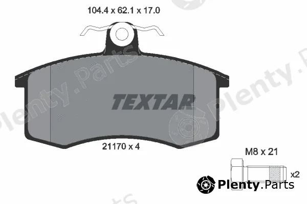 Textar 2117002 — Brake Pad Set, disc brake